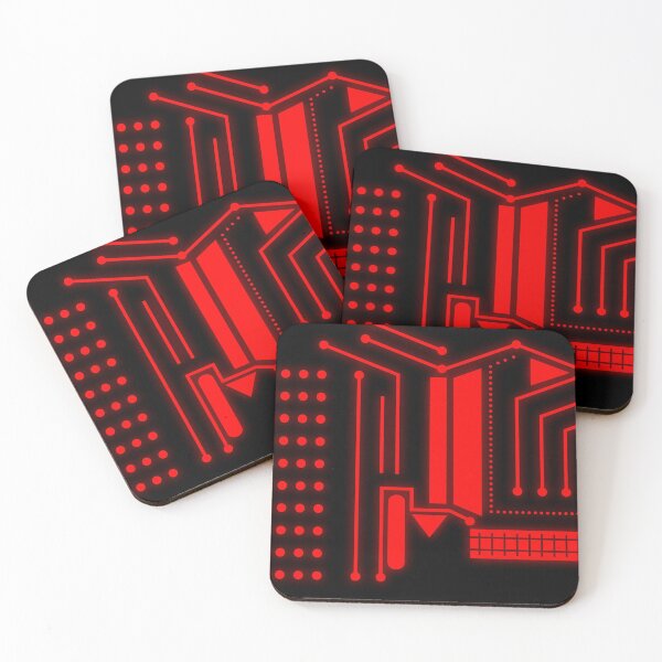Item preview, Inspired Tron Circuit Red Glow designed and sold by Michael Kozoroz.