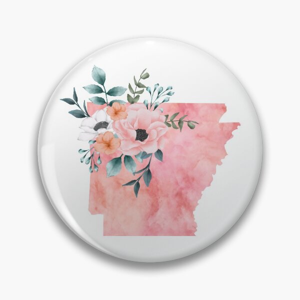 Item preview, Arkansas Pink Floral Watercolor designed and sold by randrgiftshop.