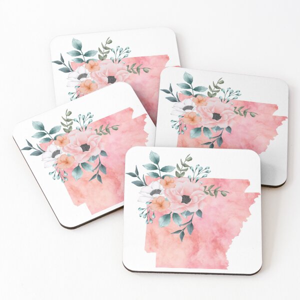 Item preview, Arkansas Pink Floral Watercolor designed and sold by randrgiftshop.