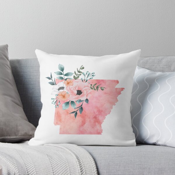 Item preview, Arkansas Pink Floral Watercolor designed and sold by randrgiftshop.