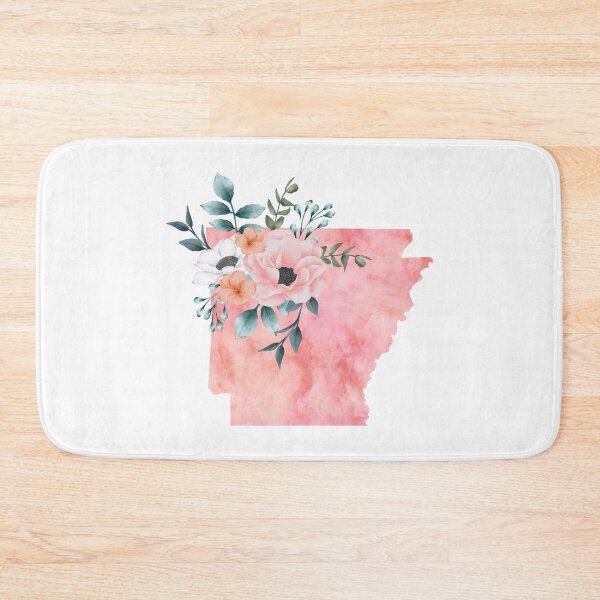 Item preview, Arkansas Pink Floral Watercolor designed and sold by randrgiftshop.