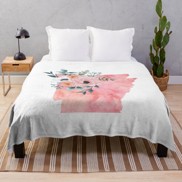 Item preview, Arkansas Pink Floral Watercolor designed and sold by randrgiftshop.