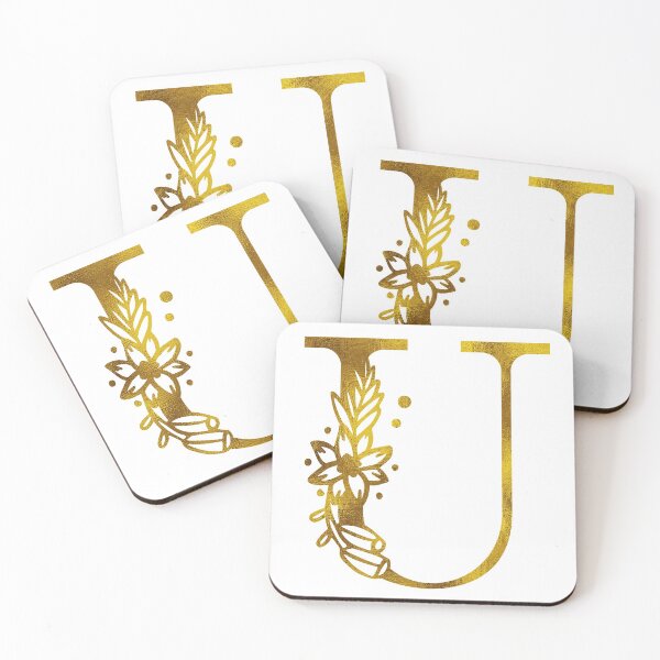 Artikelvorschau, Goldblumenmonogramm U. entworfen und verkauft von Amy Olsen.