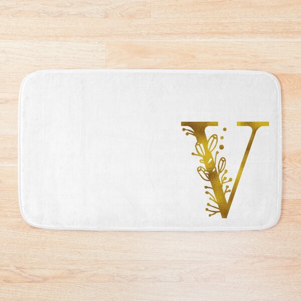 Artikelvorschau, Goldblumenmonogramm V. entworfen und verkauft von Amy Olsen.