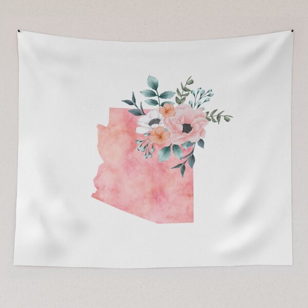 Item preview, Arizona Pink Floral Watercolor designed and sold by randrgiftshop.