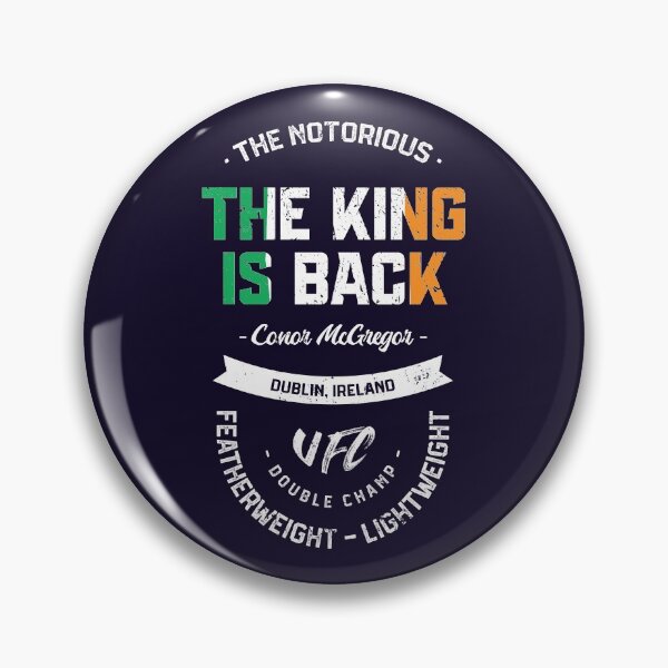 Item preview, Conor McGregor - The King Is Back - Ireland Flag designed and sold by Getting  Smashed Co.