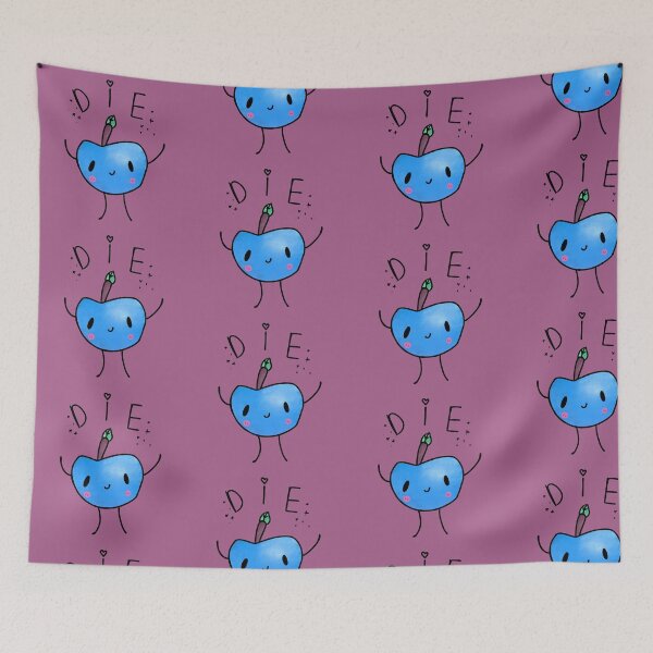 Item preview, Blue Junimo Apple Die designed and sold by deerio.