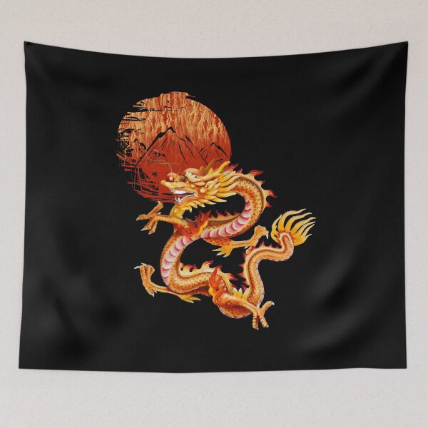 Item preview, Asian Dragon And Sun Symbol Oriental Chinese Art designed and sold by Dressed For  Duty.