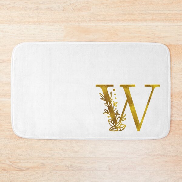 Item preview, Gold Floral Monogram W designed and sold by Amy Olsen.