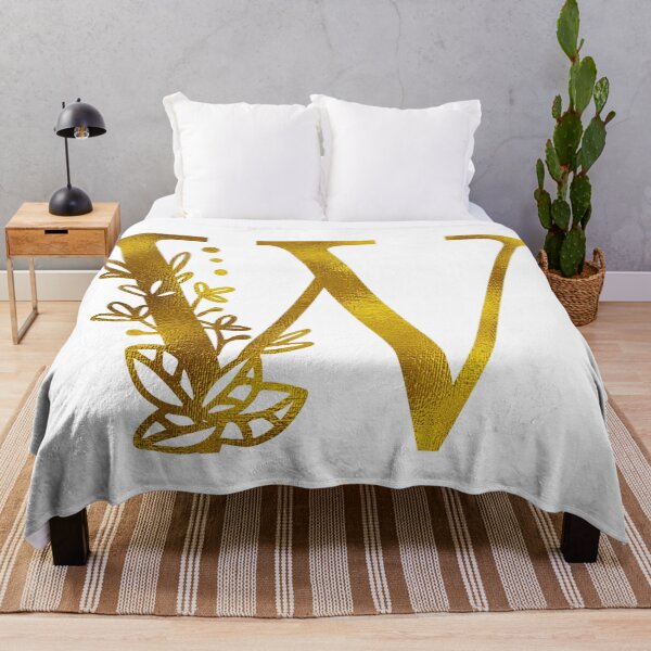 Item preview, Gold Floral Monogram W designed and sold by Amy Olsen.