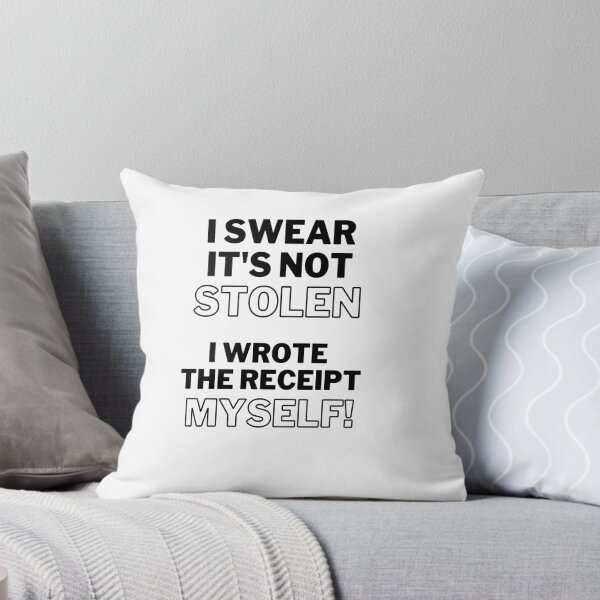 Item preview, I Swear Its Not Stolen I wrote The Receipt Myself funny design Transparent designed and sold by ReaverStudios.