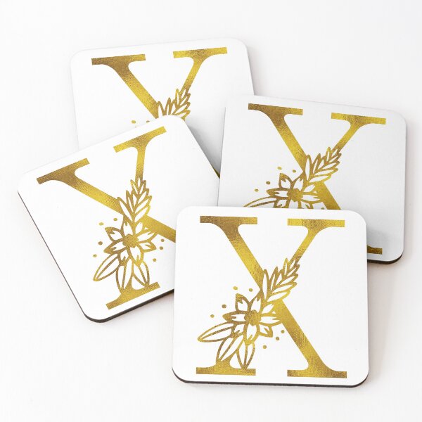 Artikelvorschau, Goldblumenmonogramm X. entworfen und verkauft von Amy Olsen.
