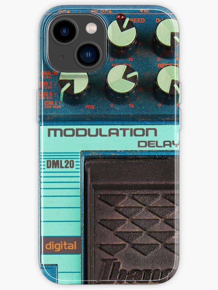 Guitar Pedal Ibanez DML 20 Modulation Delay III Aqua | iPhone Case