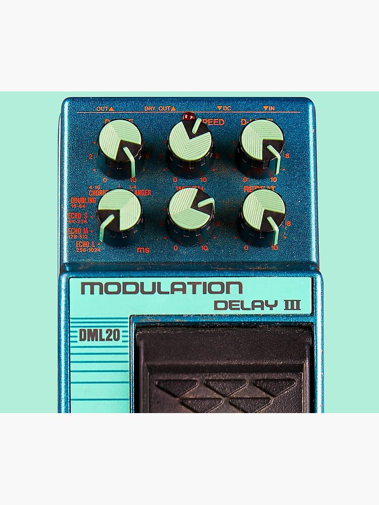 Guitar Pedal Ibanez DML 20 Modulation Delay III Aqua | Duvet Cover