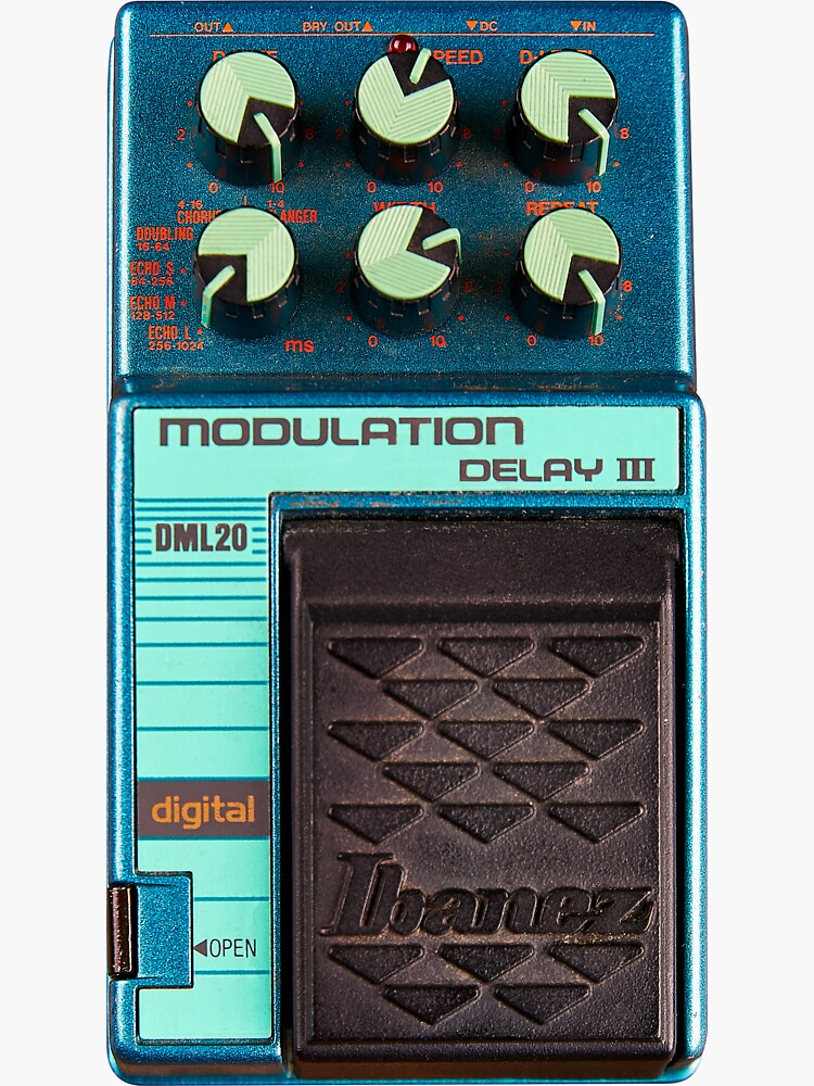 Guitar Pedal Ibanez DML 20 Modulation Delay III Aqua | Sticker