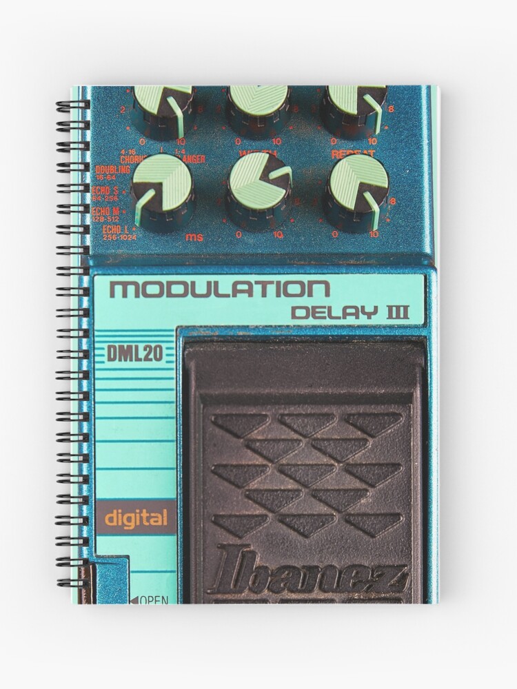 Guitar Pedal Ibanez DML 20 Modulation Delay III Aqua | Spiral Notebook