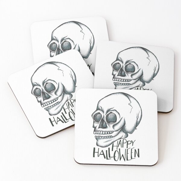 Item preview, Retro Skull - Happy Halloween designed and sold by The White Bat.