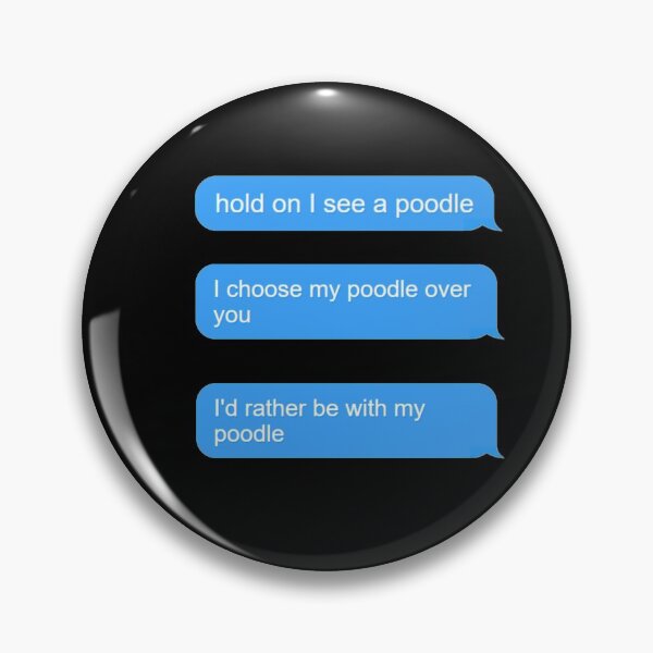 Item preview, Poodle puns for poodle owner designed and sold by Paperfly Studio.