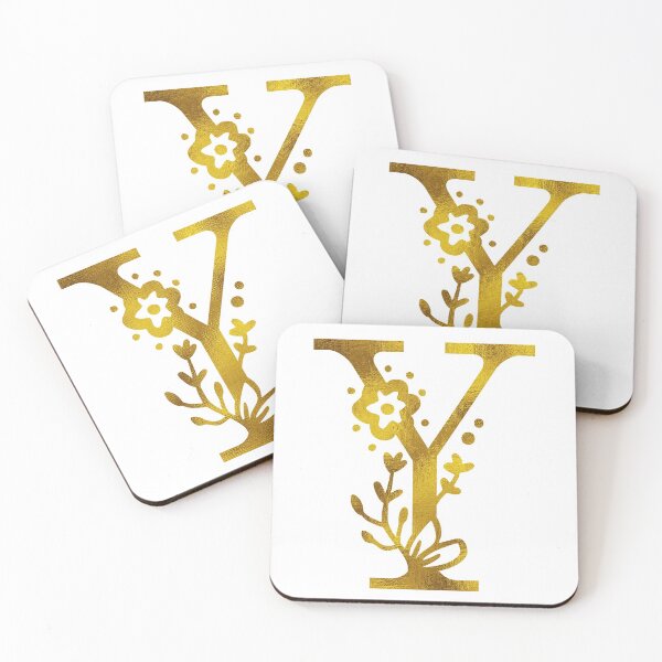 Item preview, Gold Floral Monogram Y designed and sold by Amy Olsen.
