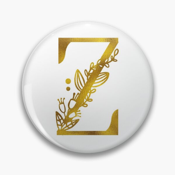 Item preview, Gold Floral Monogram Z designed and sold by Amy Olsen.