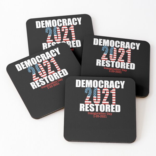 Item preview, Democracy Restored Presidential Inauguration Day 2021 Biden Harris  designed and sold by Jennifer Church.