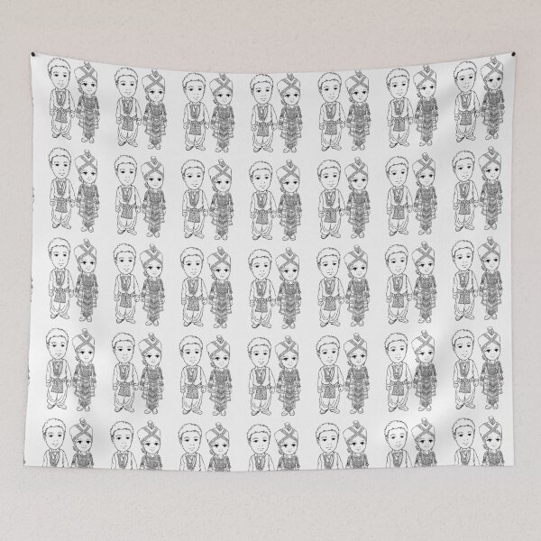 Item preview, Hmong Men Hmong Women Traditional Couple designed and sold by HmongDesignsByM.