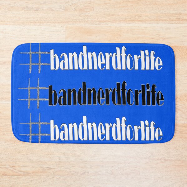 Item preview, #bandnerdforlife with black center and flute hashtag designed and sold by AliCatOriginals.