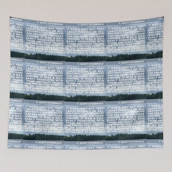 Item preview, It was a grey day. F Scott Fitzgerald designed and sold by homesteadswag.