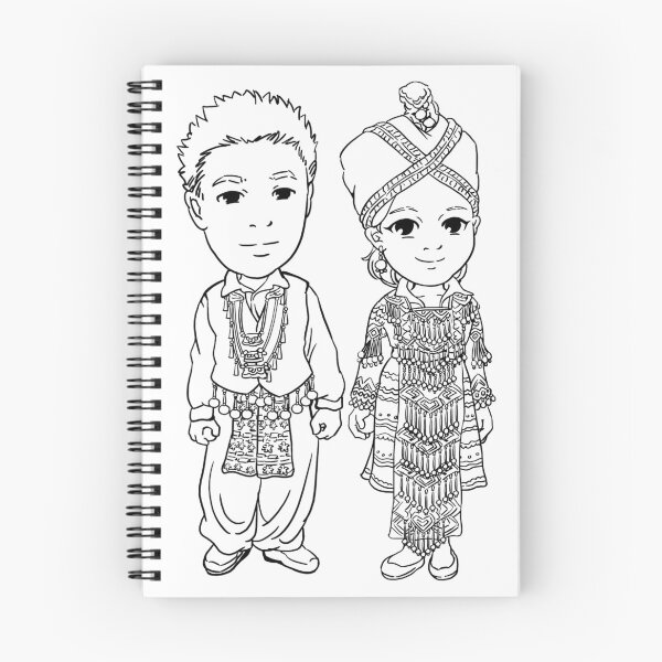 Artikelvorschau, Hmong Männer Hmong Frauen traditionelles Paar entworfen und verkauft von HmongDesignsByM.