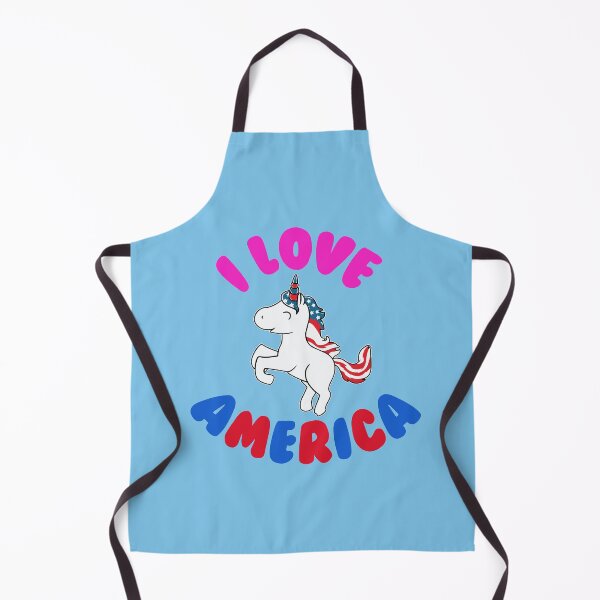Item preview, I Love America - Cute Valentine´s Americorn Patriotic design designed and sold by LordAudes.