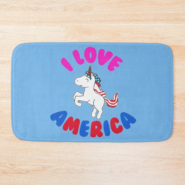 Item preview, I Love America - Cute Valentine´s Americorn Patriotic design designed and sold by LordAudes.