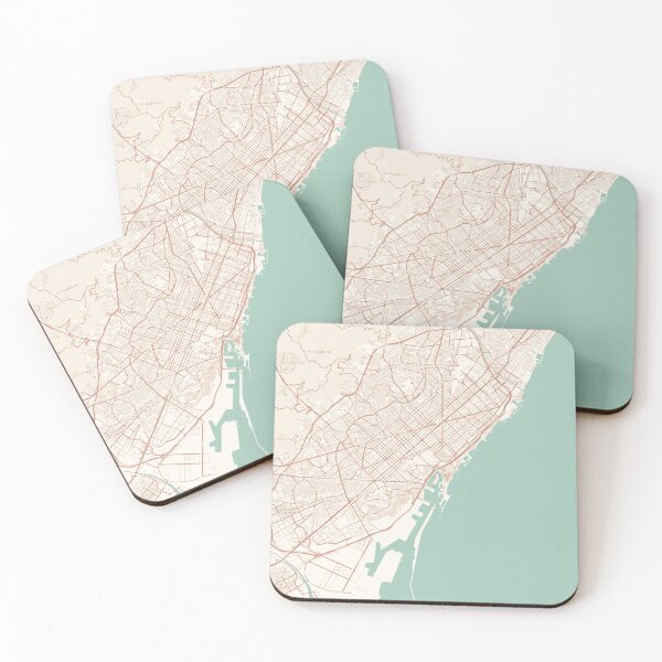 Item preview, Barcelona, Spain Map (Theme 2) designed and sold by Mapnify.