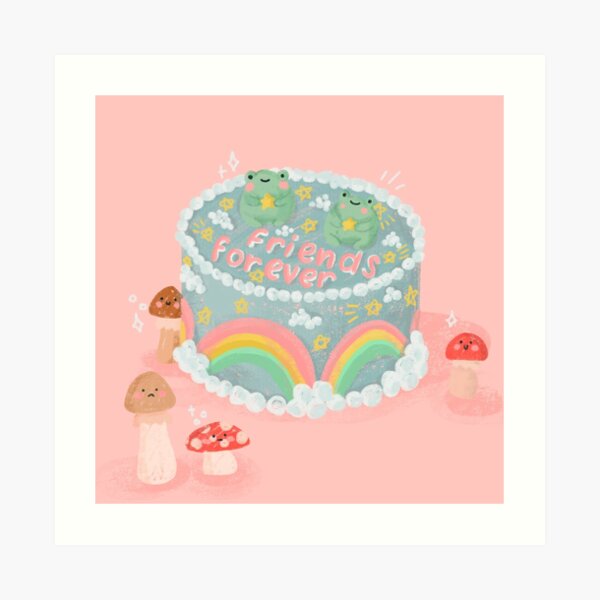 pics Mushroom Cake Frog Cake Aesthetic redbubble