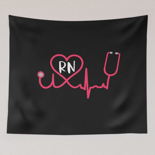 Item preview, Registered Nurse RN EKG Stethoscope Heart Heartbeat designed and sold by Grewal21.