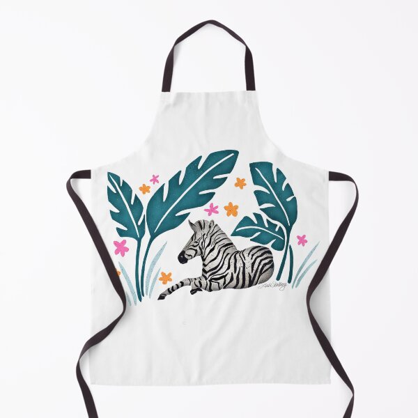 Item preview, Zebra in the Jungle pink & orange Flowers by Linda Sholberg designed and sold by Linda Sholberg.