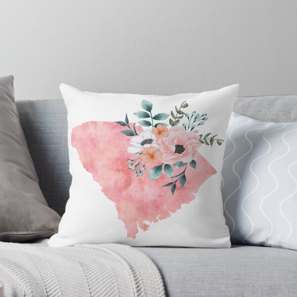 Item preview, South Carolina Pink Floral Watercolor - SC designed and sold by randrgiftshop.