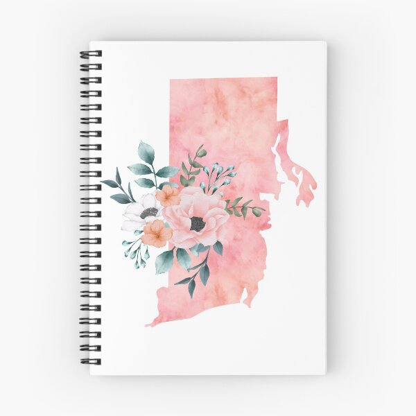 Item preview, Rhode Island Pink Floral Watercolor - RI designed and sold by randrgiftshop.