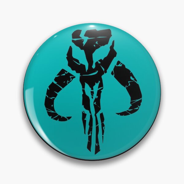 Item preview, Mando Mudhorn Sticker Light Blue designed and sold by PaulyPaulyPauly.
