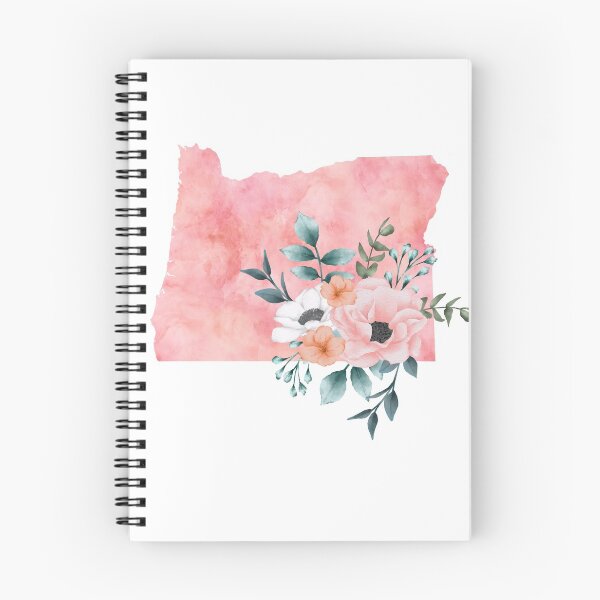Item preview, Oregon Pink Floral Watercolor - OR designed and sold by randrgiftshop.