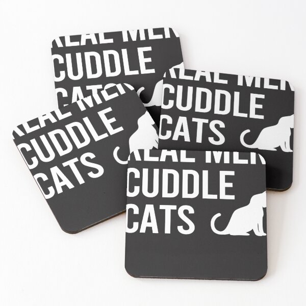 Item preview, Real Men Cuddle Cats Funny Gift designed and sold by Grewal21.