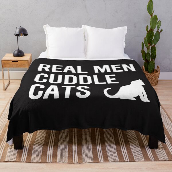 Item preview, Real Men Cuddle Cats Funny Gift designed and sold by Grewal21.