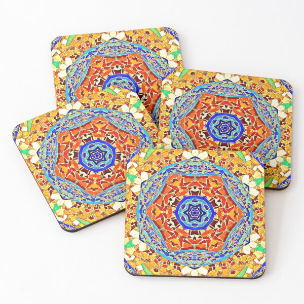 Item preview, colorful Kaleidoscope mosaic Spanish style designed and sold by LolioGifts.