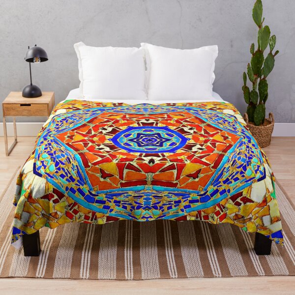 Item preview, colorful Kaleidoscope mosaic Spanish style designed and sold by LolioGifts.