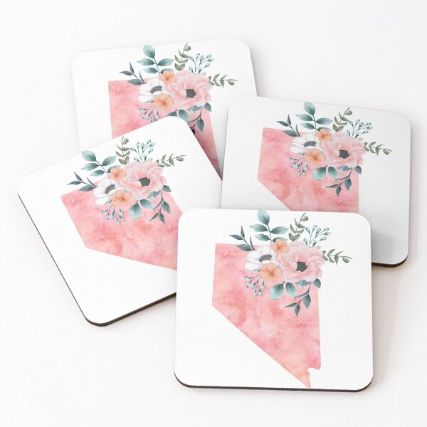 Item preview, Nevada Pink Floral Watercolor - NV designed and sold by randrgiftshop.