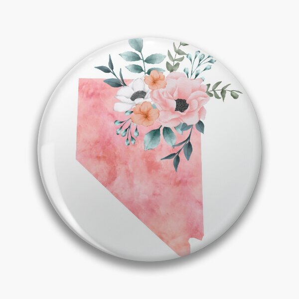 Item preview, Nevada Pink Floral Watercolor - NV designed and sold by randrgiftshop.