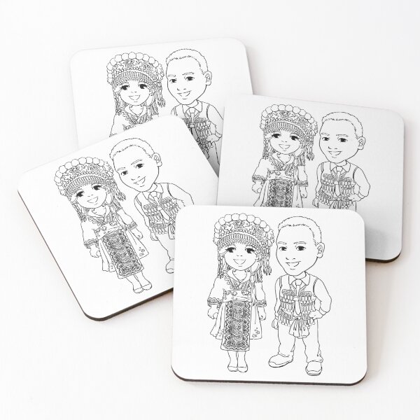Item preview, Hmong Women Hmong Men Happy Couple designed and sold by HmongDesignsByM.