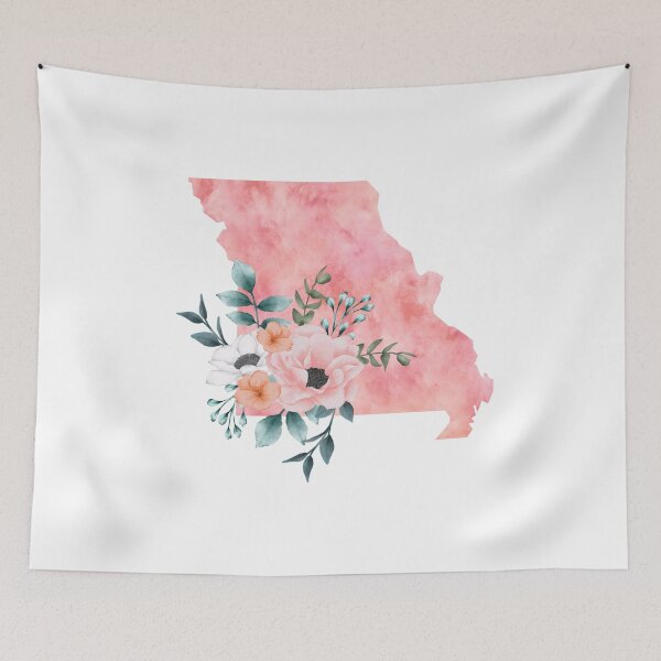 Item preview, Missouri Pink Floral Watercolor - MO designed and sold by randrgiftshop.