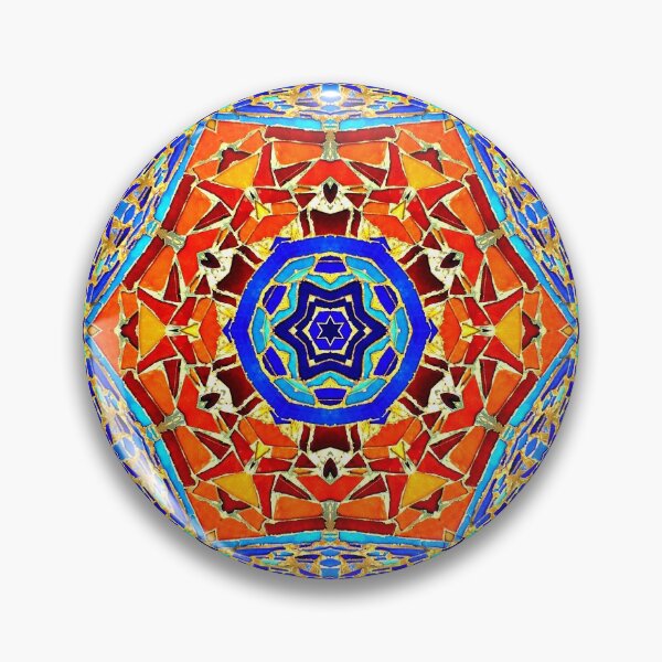 Item preview, colorful Kaleidoscope mosaic Spanish style designed and sold by LolioGifts.