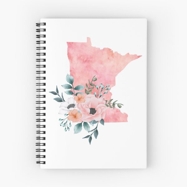 Item preview, Minnesota Pink Floral Watercolor - MN designed and sold by randrgiftshop.
