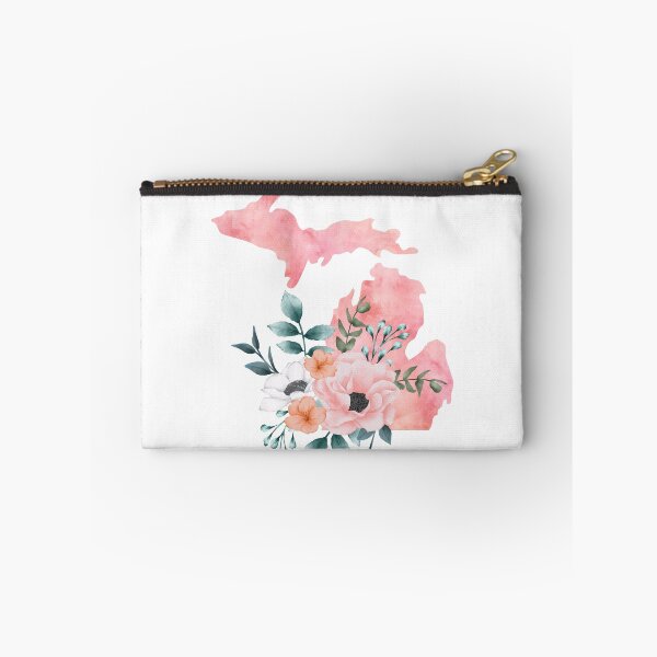 Item preview, Michigan Pink Floral Watercolor - MI designed and sold by randrgiftshop.